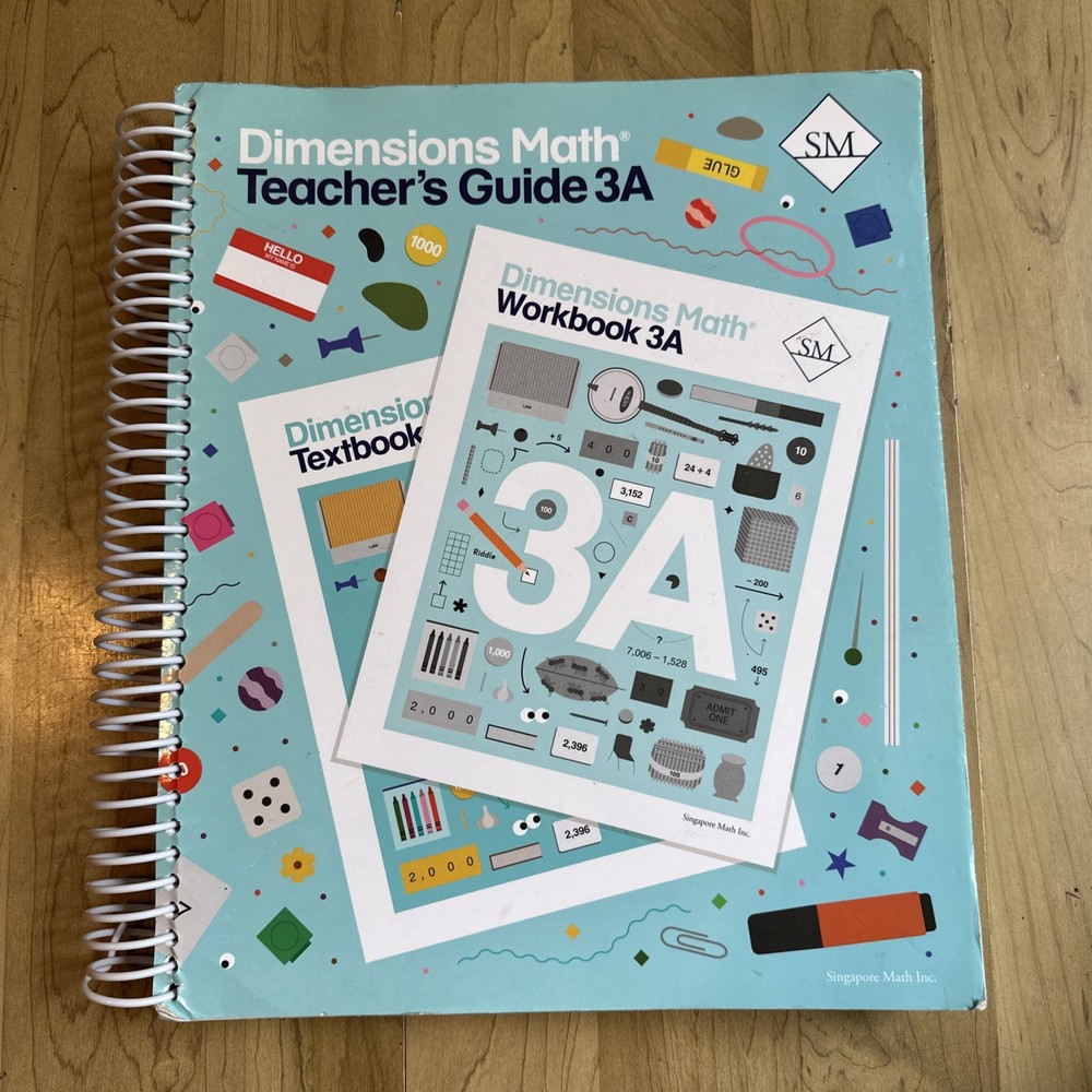 Dimensions Math Teacher’s Guide 3A | Singapore Math Inc. [Spiral-bound]