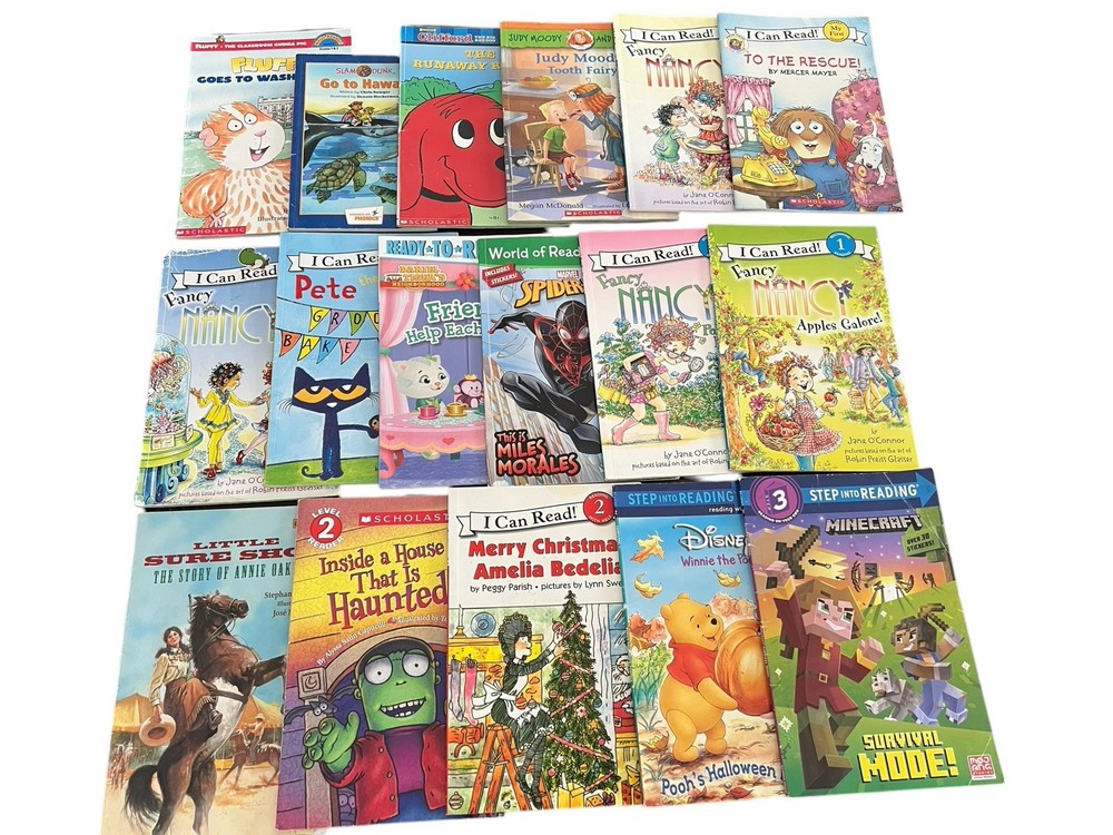 17 Paperback Step Into Reading-Learn To Read-I Can Read Young Readers Homeschool