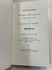 Lectures on the Principles and Practice of Surgery Cooper HC Spec Ed 1989 2 Vol