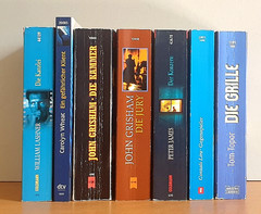 BUCHPAKET+KRIMI+THRILLER+7 BÜCHER+TOM TOPOR+PETER JAMES+TB+BUNDLE