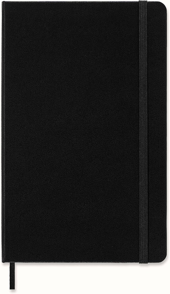 Moleskine Classic Notebook, Hard Cover, Large (5″ x 8.25″) Black, 240 Pages