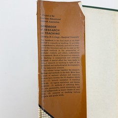 Handbook of Research on Teaching Pedagogy Studies Hardcover Book NL Gage 1971
