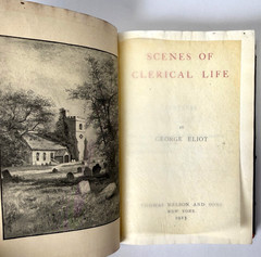 Scenes of Clerical Life, George Eliot, 1913 leather cover