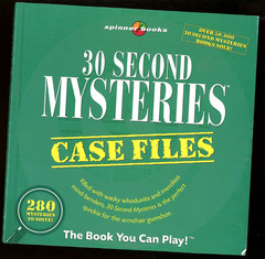 Fun 30 Second Mysteries Case Files The Book You Can Play! by Moog 221 pages LR4B
