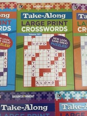 Lot 7 Kappa Take Along Large Print Crossword Books Braintainment NEW Free Ship