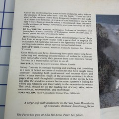 The Snowy Torrents: Avalanche Accidents in the United States 1972-1979 Disaster