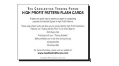 High Profit Candlestick Pattern Flash Cards by Stephen Bigalow