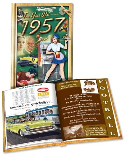 The Year Was 1957 Mini Book: Perfect Birthday or Wedding Anniversary Present…