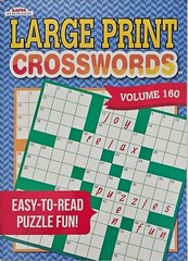 Kappa Large Print Crosswords Puzzle Books, 32 Different Volumes to Select U-PICK