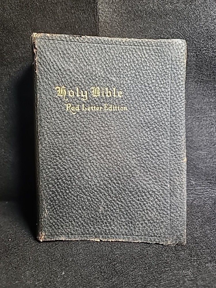 Holy Bible Red Letter Edition KJV National Bible Press Pocket Tabbed VTG