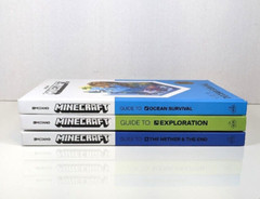 Set of 3 MINECRAFT Guides by Mojang AB HC~Ocean Survival~Expoloration~The Nether