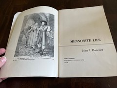 Mennonite Life by John A. Hostetler 1955 Herald Press booklet