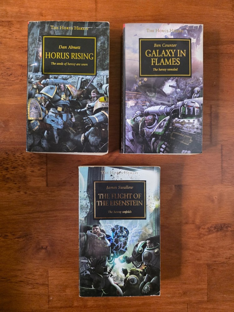 Horus Rising – Galaxy In Flames – Eisenstein – Horus Heresy 1st Printing 2006/7