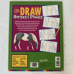 Lot Of 6 I Can Draw Books Animals Dinosaurs Bugs everything horses, and ponies