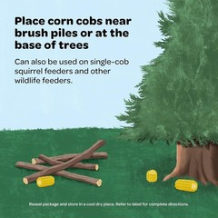 6.5 lb Organic Corn On The Cob – Stimulates Appetite and Attracts Wildlife!