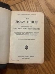 HOLY BIBLE National Bible Press Illustrated Old And New Testaments