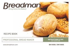 BREADMAN BK1050S BK1060S Bread Maker Manual + Recipes – LOOP BOUND, TOUGH JACKET
