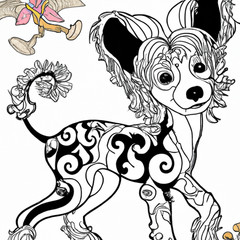 Chinese Crested The Coloring Book so Cute 100 pages Fun For all Ages No 4 of 20