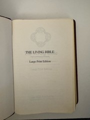 The Living Bible Large Print Red Letter Burgundy Leather Tyndale 1986