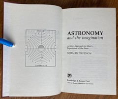 Astronomy and the Imagination, Norman Davidson 1985 ISBN: 0710203713 HC/DJ