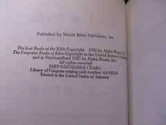 The Lost Books of the Bible and the Forgotten Books of Eden (Alpha House 1927)