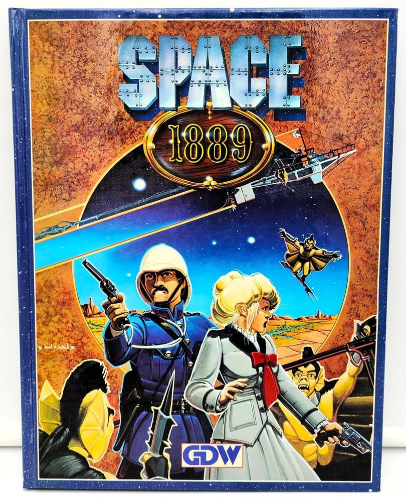Space 1889 Core Rule Book Original 1988 Hardback RPG Rare – Free Ship