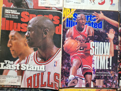 SPORTS ILLUSTRATED MICHAEL JORDAN LOT CHICAGO BULLS COLLECTION 12 MAGAZINES