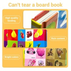 Baby Book First 100 Animals Hardcover Toddler Hard Pages Mini Size 6in NEW