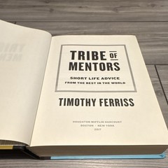 Timothy Ferriss Tribe of Mentors Hardcover Self-Help Mentoring & Coaching