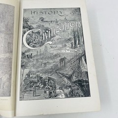 History of Civilization E.A. Allen 1889 HC Volumes 1-4 Complete Set Antique