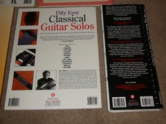 Fifty Easy Classical Solos Amsco Picture Chords Guide Method Guitar Songbook Lot
