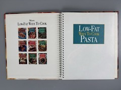 Lot of 2 Low-Fat Ways to Cook Pasta AND Chicken 1990s vtg HC Metal Spiral Bound