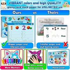Preschool Activity Workbook for Kids 3-5 – 32 Montessori Learning Activities, Ma