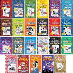 A Library of a Wimpy Kid 1-23 Paperback Edition for Children, the Ultimate Colle