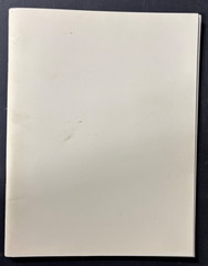 Blank Catalog Heavy Cover Glossy Paper / 88 nonglossy pages staple-bound 8.5×11″