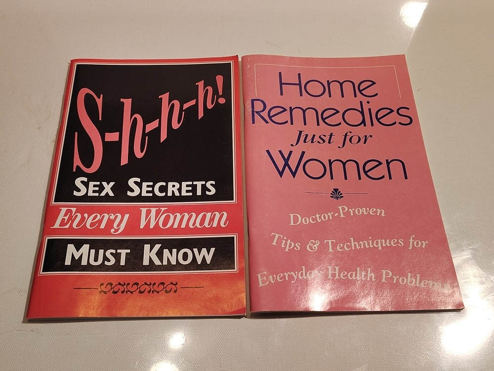 2 Woman’s Books Sex Secrets Every Woman Must Know & Home Remedies For Women 1995