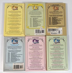 L. Frank Baum Oz Series Books 1-6 Del Rey Paperback Lot of 6