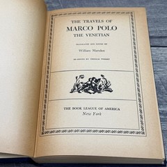 The Travels of Marco Polo The Venetian 1948 Marsden The Book League of America