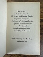 Growth of the American Republic 1950~Samuel Morison~LEATHER PRESENTATION COPY
