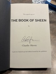 CHARLIE SHEEN THE BOOK OF SHEEN SIGNED AUTOGRAPHED HARDCOVER 1ST EDITION #6