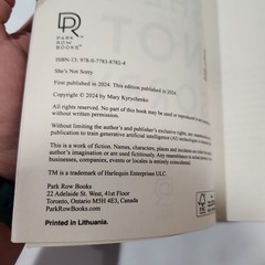 She’s Not Sorry Mary Kubica Sprayed Edges Special Edition PB Booktok Like New