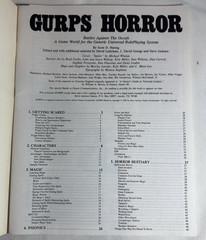 GURPS Genres Horror Steve Jackson Games Battles Against The Occult