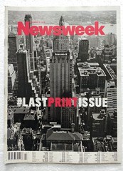 Newsweek #LASTPRINTISSUE Dec 31 2012 Historic Last Print Issue Final Edition