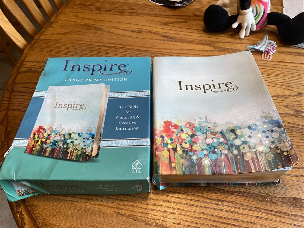 Inspire Bible Large Print NLT (Leatherlike, Multicolor. Check The Pictures