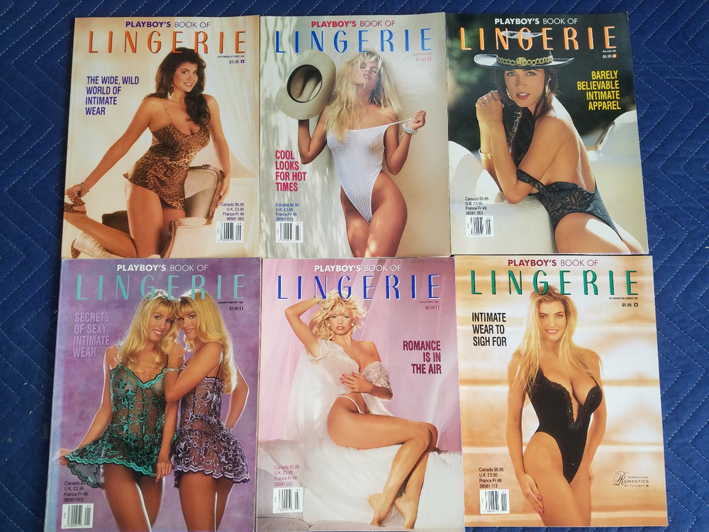 6 Playboy Press Special Editions LINGERIE from 1993