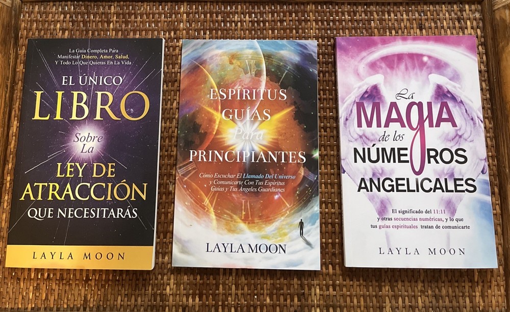 Layla Moon Books – Lot Of 3 – Paperback – Números Angelicales- El Único Libro –