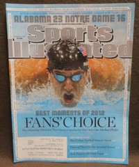 #1037 SPORTS ILLUSTRATED DECEMBER 31 2012 MICHAEL PHELPS