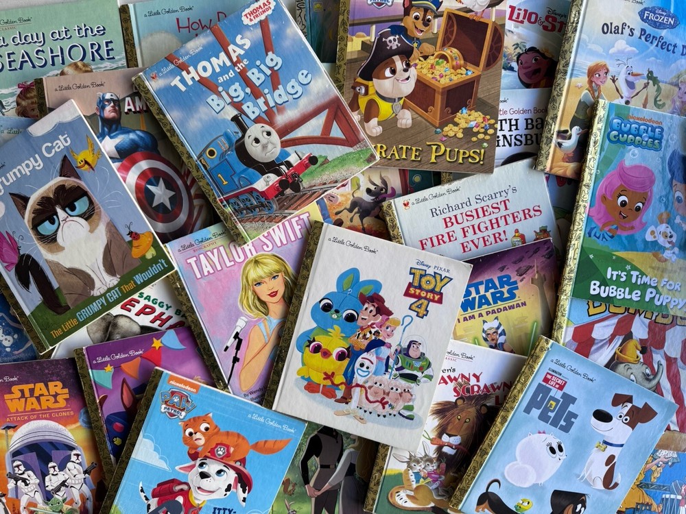 Lot of 10- A Little Golden Books Mixed/Random Kids Books