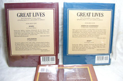 Vintage Lot of 3 Great Lives Books Copyright 1988 & 1997 Charles Scribner’s Sons