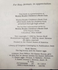 The Big Bunny and the Easter Eggs Steven Kroll Janet Stevens Hardcover